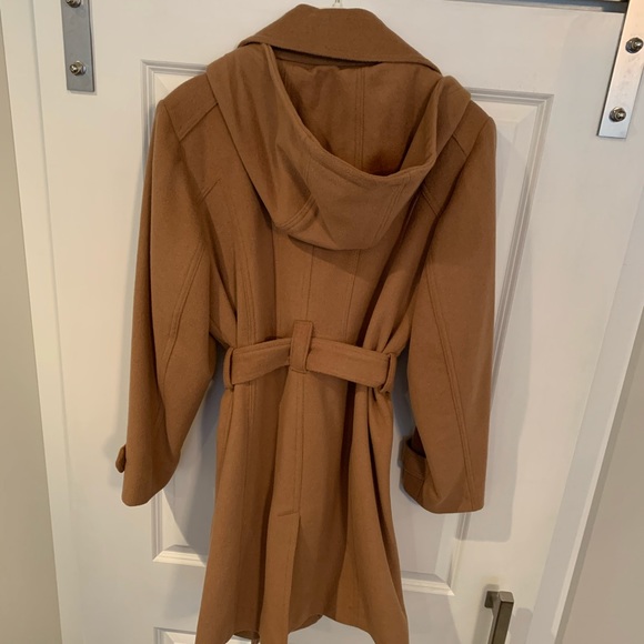 Michael Kors Women’s Hooded 3/4 Length Wool Coat - Picture 2 of 8